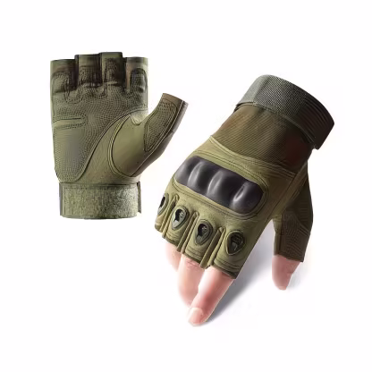 Motorcycle Riding Protective Tactical Half-Finger Gloves