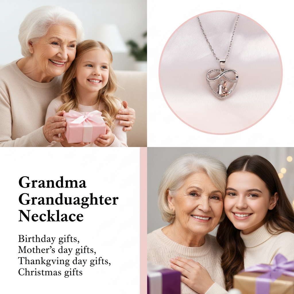 FOR GRANDDAUGHTER - YOU WILL ALWAYS HAVE ME AND I WILL ALWAYS HAVE YOU HEART NECKLACE