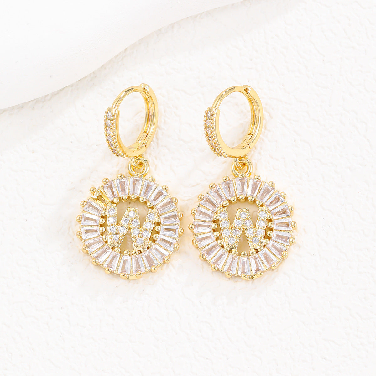 【LAST DAY 49% OFF】Initial Letter Pendant Earrings