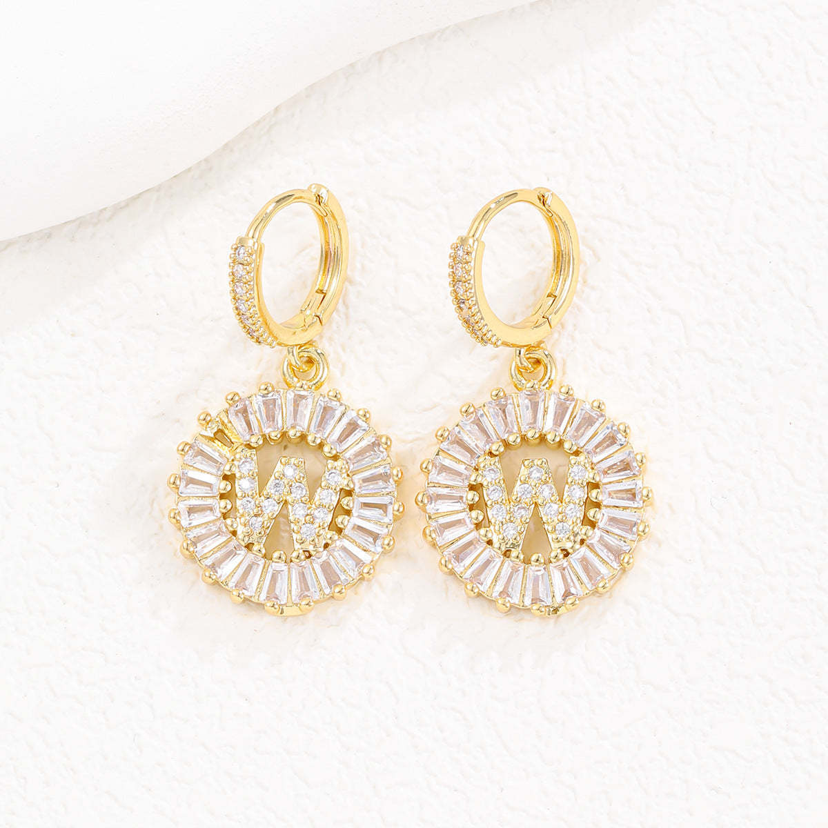 【LAST DAY 49% OFF】Initial Letter Pendant Earrings