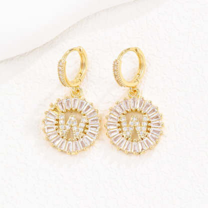 【LAST DAY 49% OFF】Initial Letter Pendant Earrings