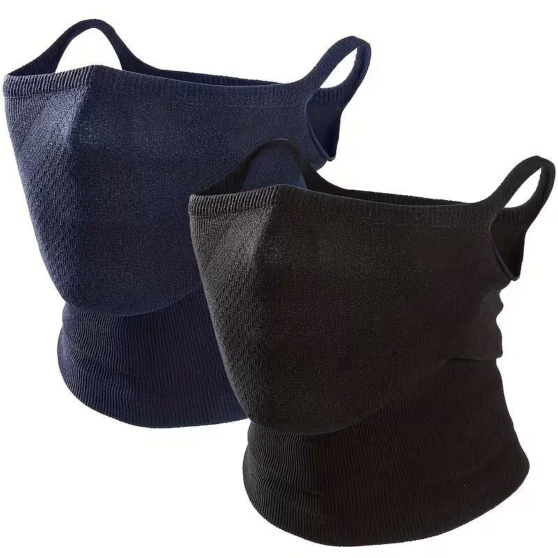 2-Pack Half Face Mask for Motorcycle Cycling