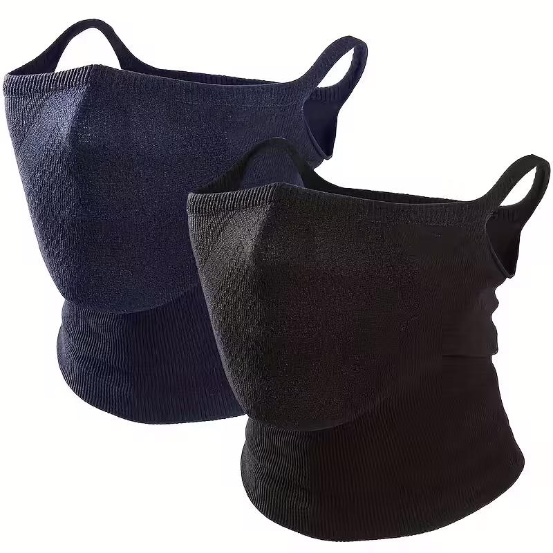2-Pack Half Face Mask for Motorcycle Cycling