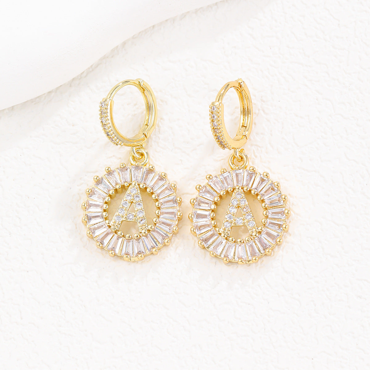 【LAST DAY 49% OFF】Initial Letter Pendant Earrings