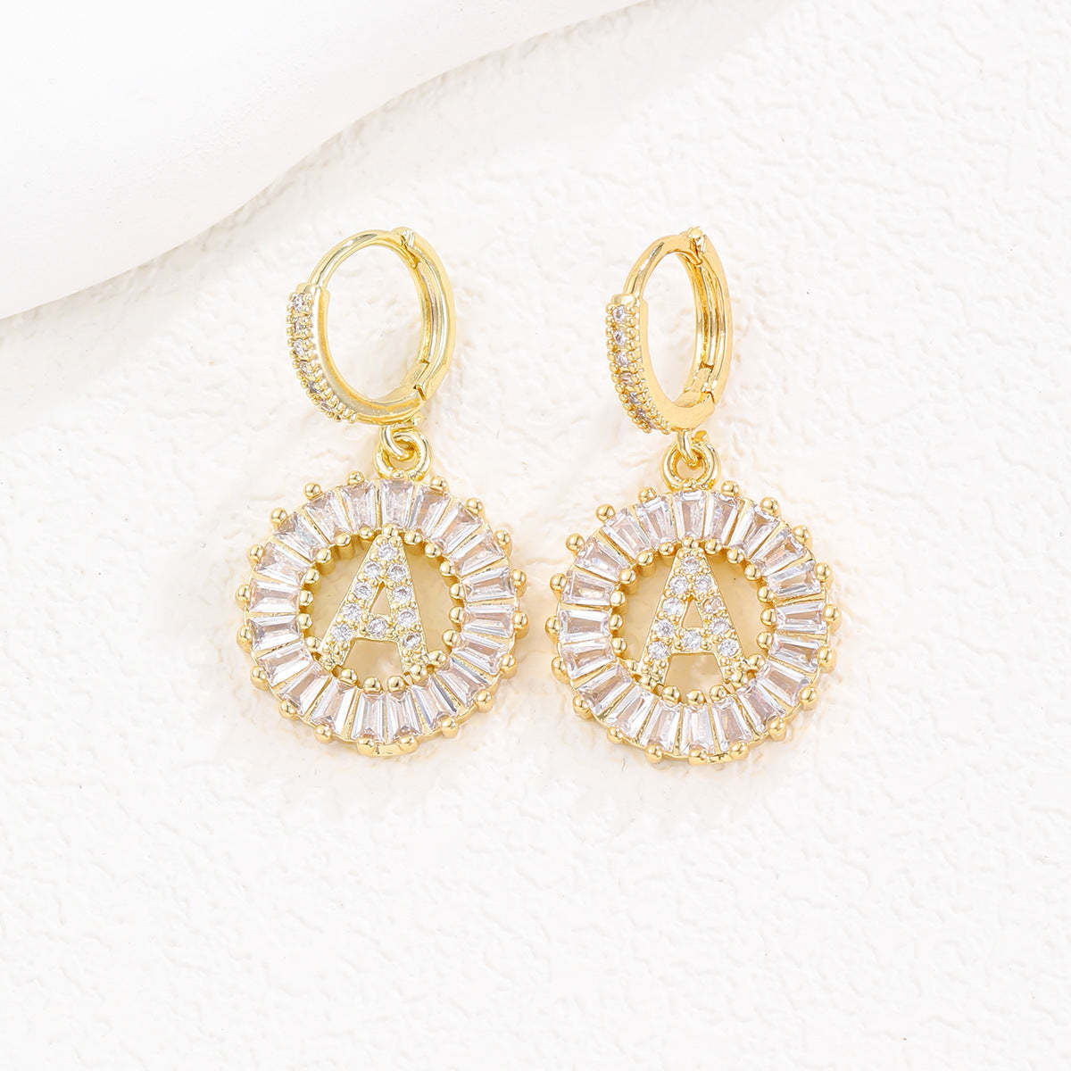 【LAST DAY 49% OFF】Initial Letter Pendant Earrings