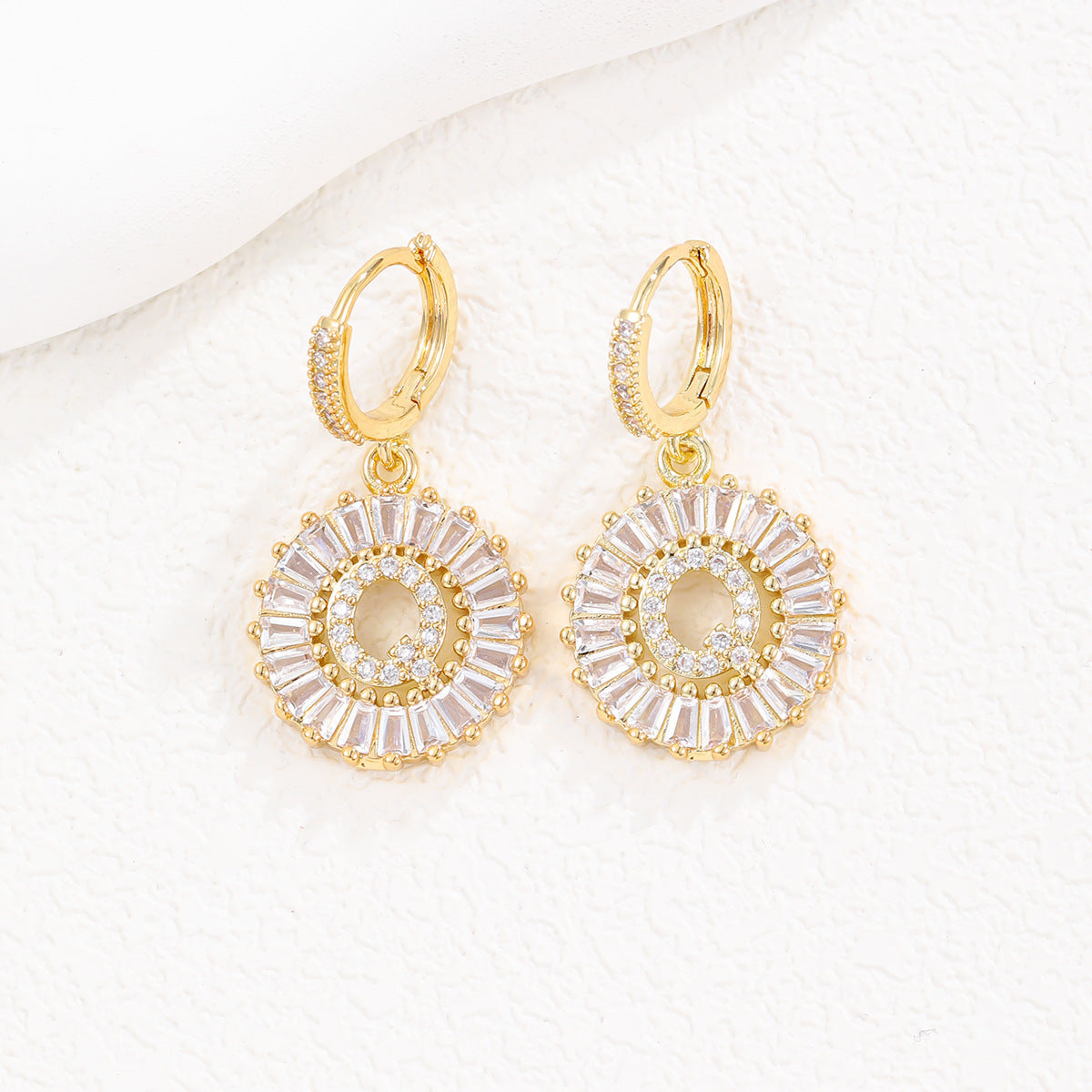 【LAST DAY 49% OFF】Initial Letter Pendant Earrings