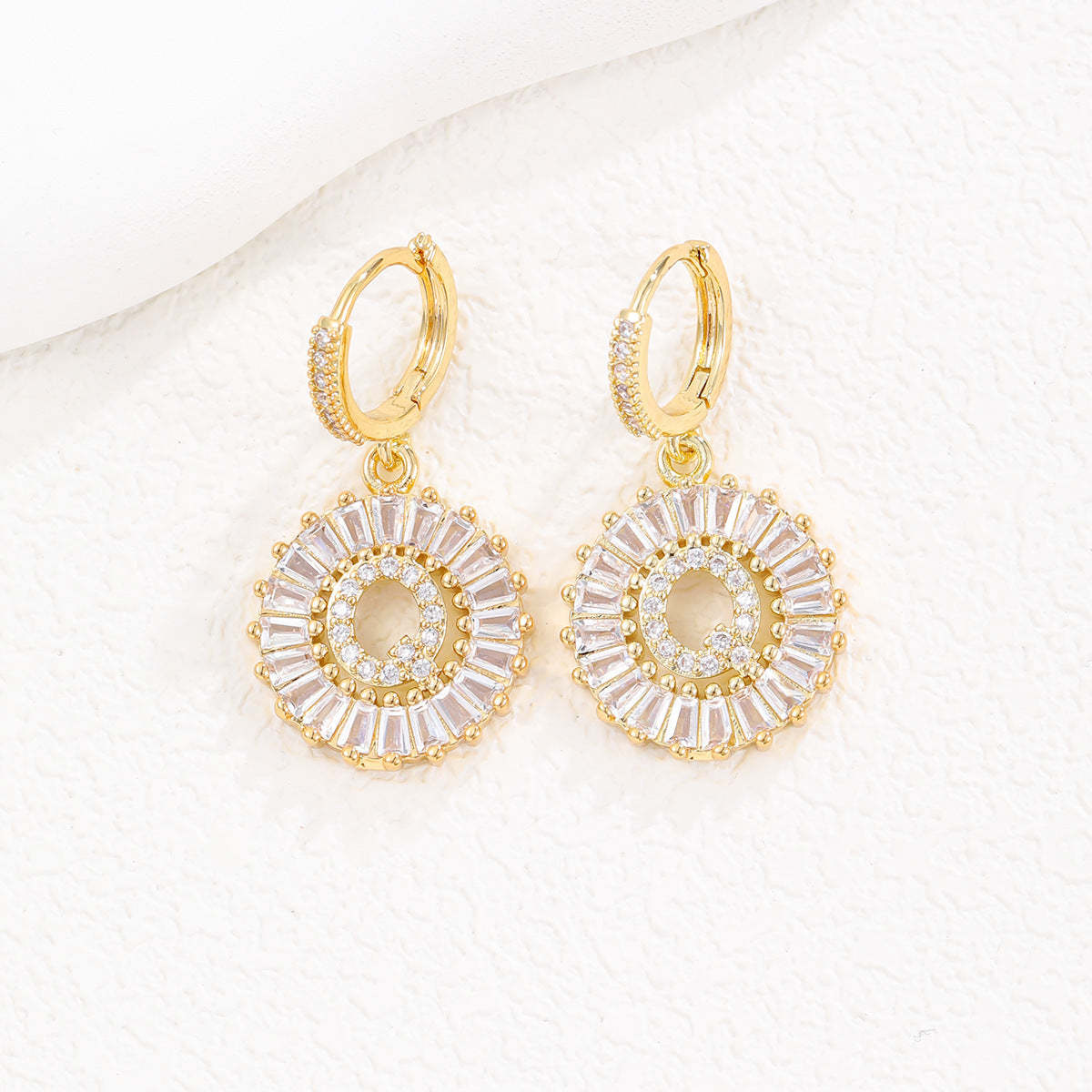 【LAST DAY 49% OFF】Initial Letter Pendant Earrings