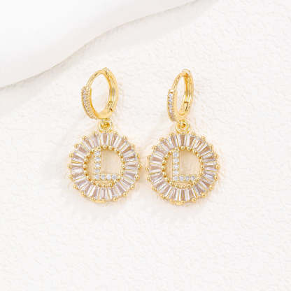 【LAST DAY 49% OFF】Initial Letter Pendant Earrings