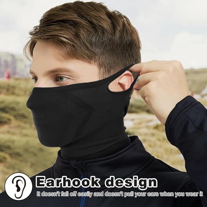 2-Pack Half Face Mask for Motorcycle Cycling