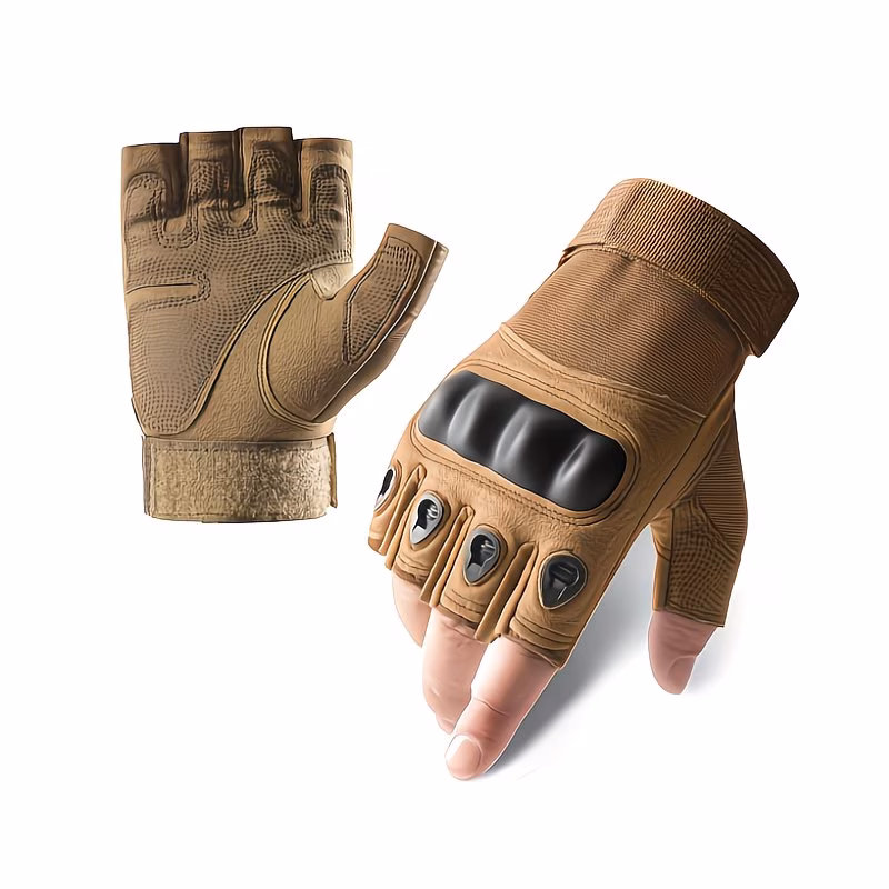 Motorcycle Riding Protective Tactical Half-Finger Gloves
