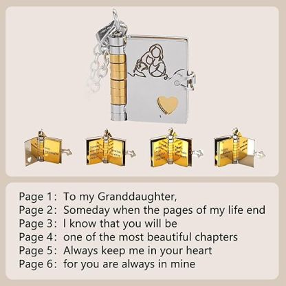 For Granddaughter - The Most Beautiful Chapter Book Necklace