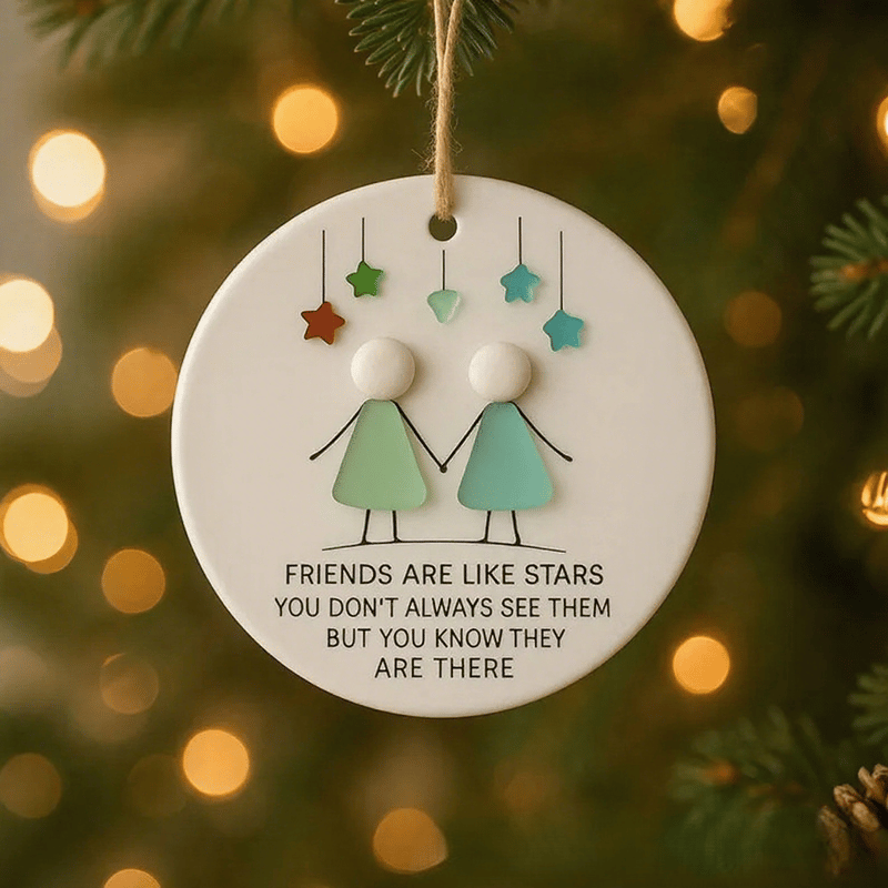 Heart-Shaped Sea Glass Friendship Decor🌊✨ Shaped by Nature & Crafted by Hand💝