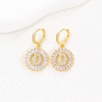 【LAST DAY 49% OFF】Initial Letter Pendant Earrings