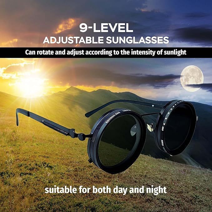 💥Last Day Promotion 49% OFF -🌟Retro Adjustable Tint Polarized Sunglasses