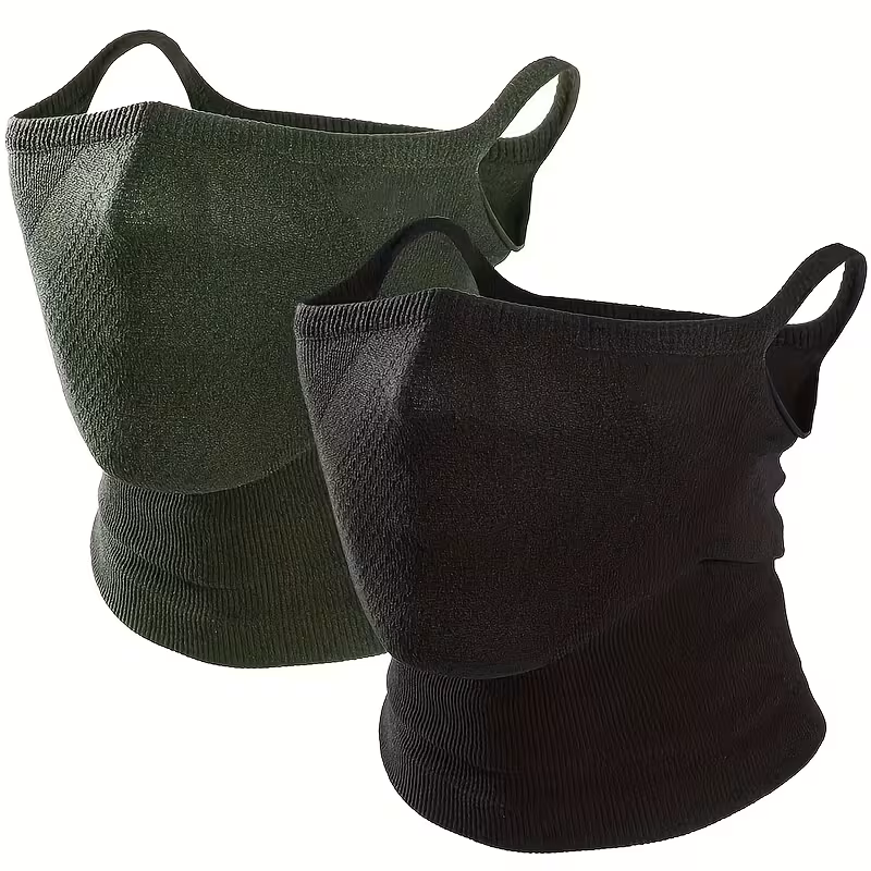 2-Pack Half Face Mask for Motorcycle Cycling