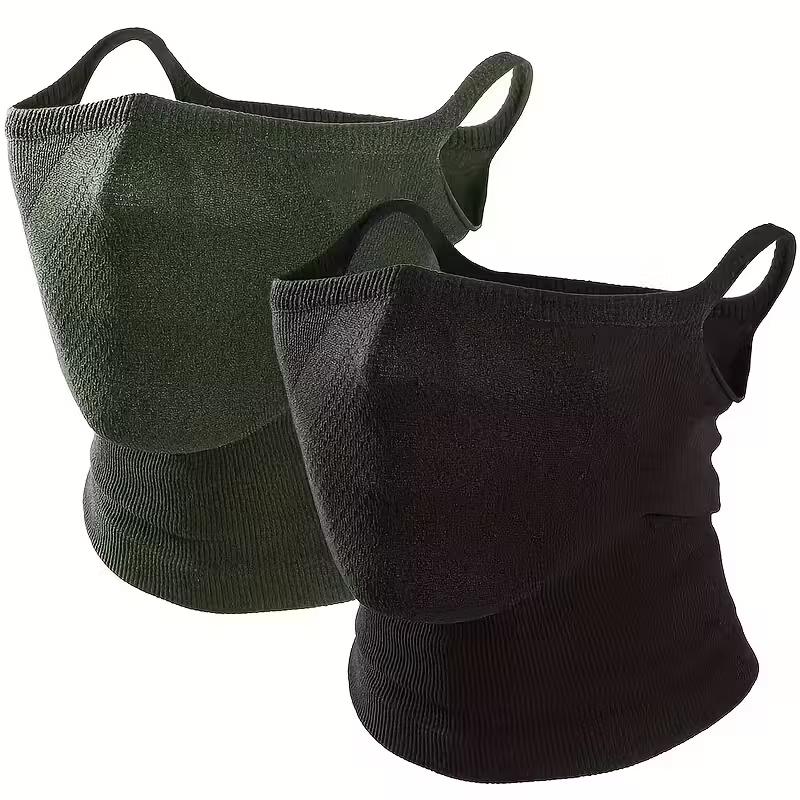 2-Pack Half Face Mask for Motorcycle Cycling