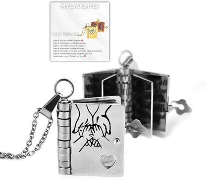 FOR DAUGHTER - MY INCREDIBLE DAUGHTER BOOK NECKLACE