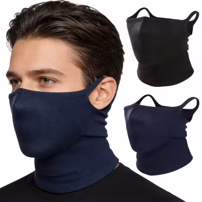 2-Pack Half Face Mask for Motorcycle Cycling