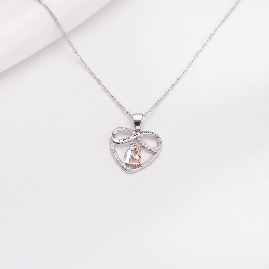 FOR GRANDDAUGHTER - YOU WILL ALWAYS HAVE ME AND I WILL ALWAYS HAVE YOU HEART NECKLACE