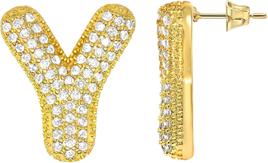 Initial Letter Earrings