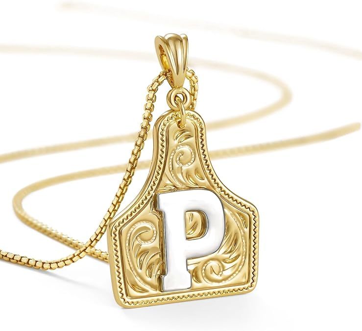 Western Cowgirl Initial Necklace