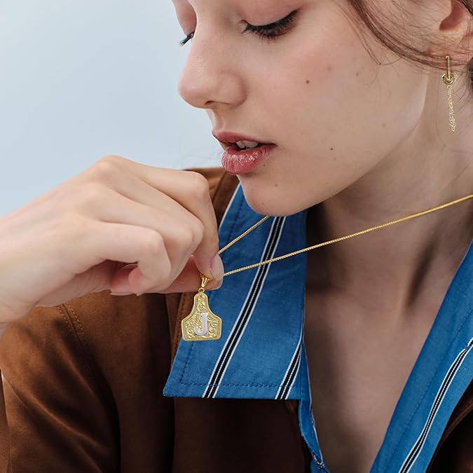 Western Cowgirl Initial Necklace