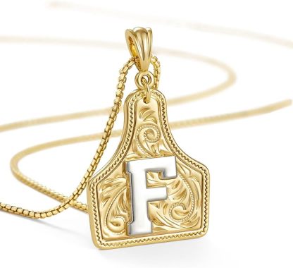 Western Cowgirl Initial Necklace
