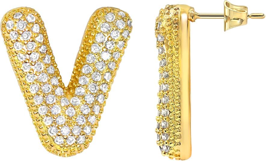 Initial Letter Earrings