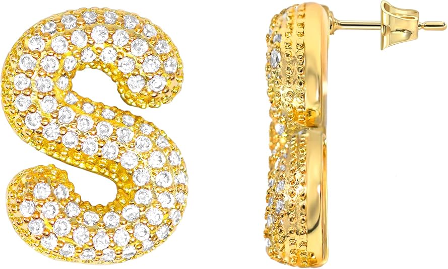 Initial Letter Earrings