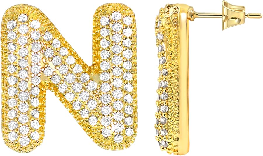 Initial Letter Earrings