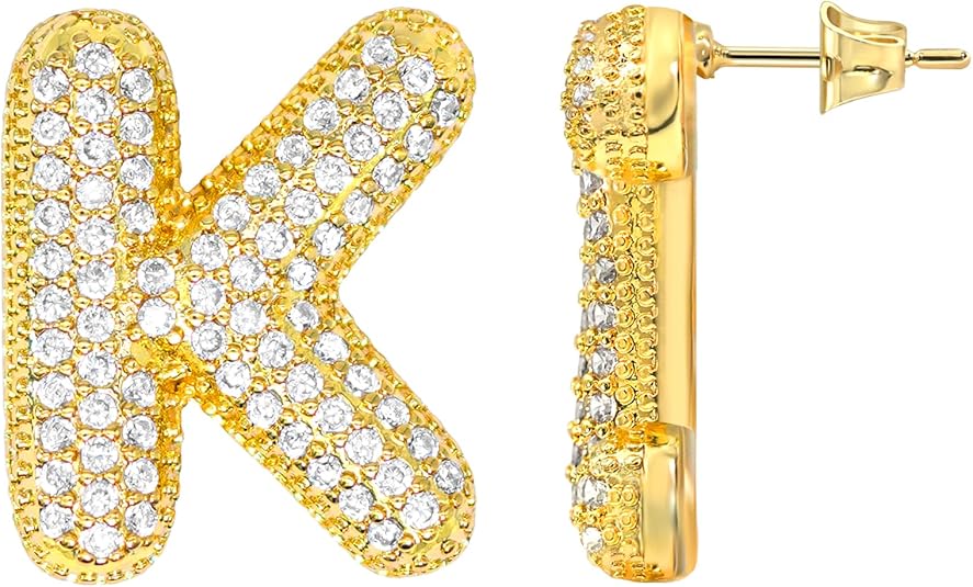 Initial Letter Earrings