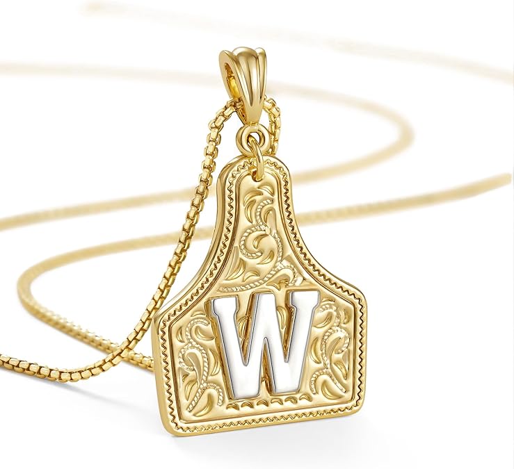 Western Cowgirl Initial Necklace