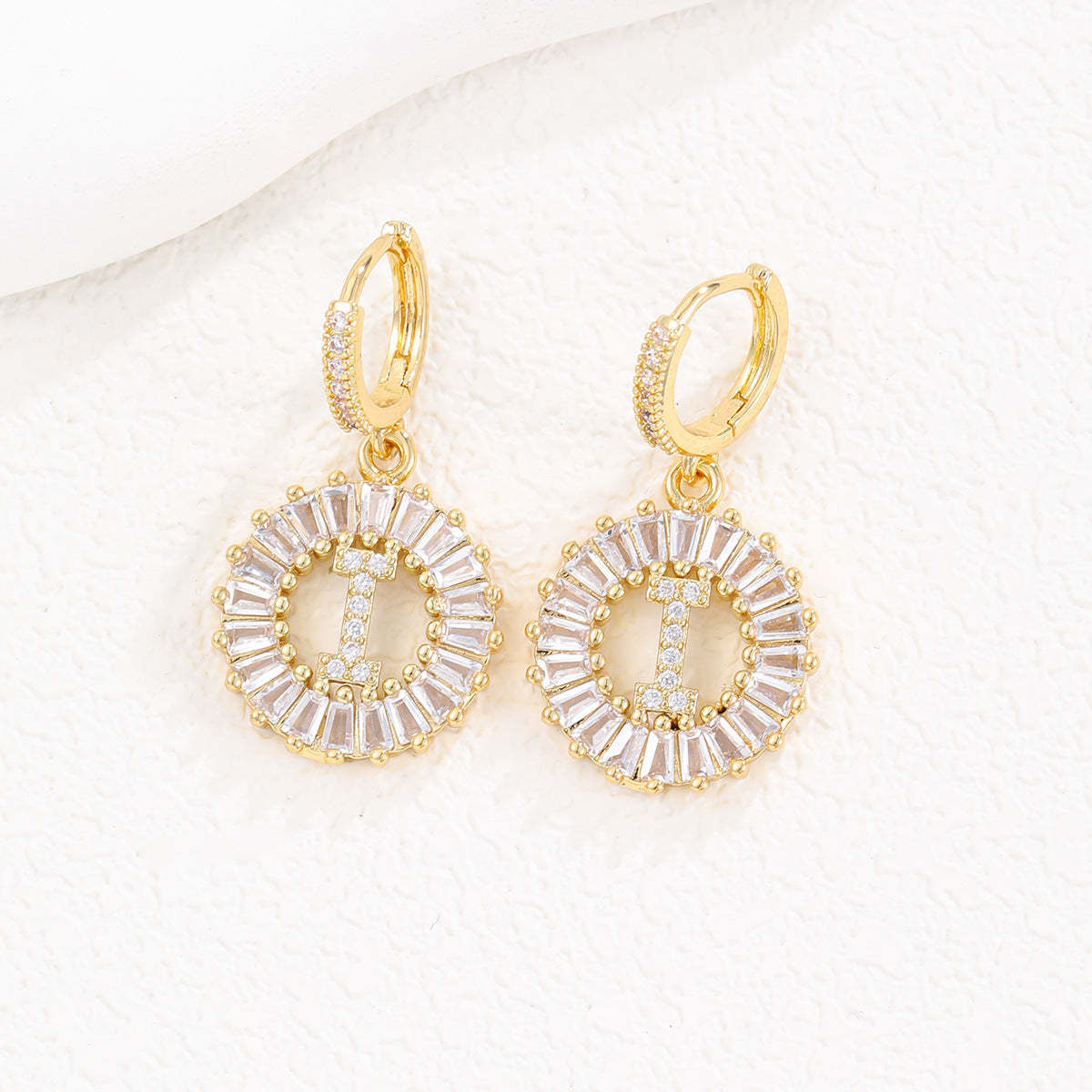 【LAST DAY 49% OFF】Initial Letter Pendant Earrings