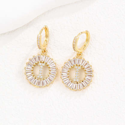 【LAST DAY 49% OFF】Initial Letter Pendant Earrings