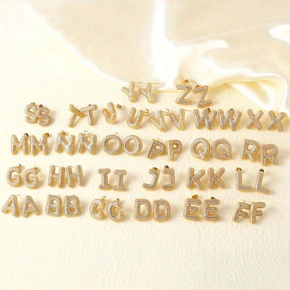 Initial Letter Earrings