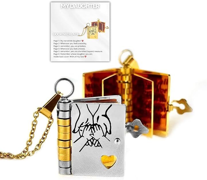 FOR DAUGHTER - MY INCREDIBLE DAUGHTER BOOK NECKLACE