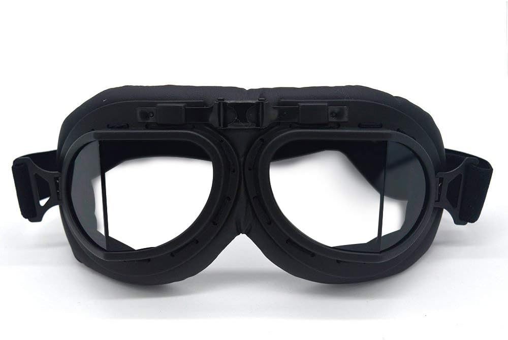 Vintage Motorcycle Goggles for Adults, Protective Goggles (Glasses, Fits Over Glasses & Helmet)