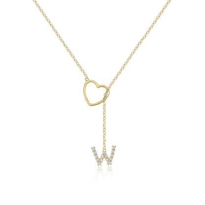 🔥Limited Inventory Available⚡Letter Heart Design Personalized Trendy Charm Necklaces