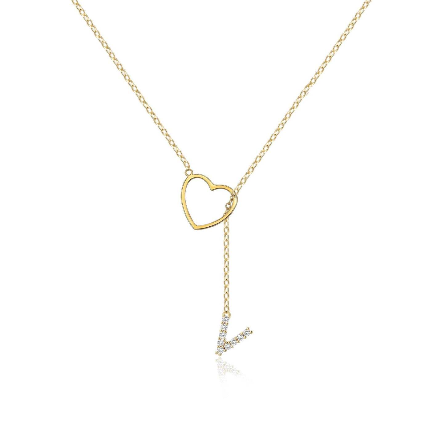 🔥Limited Inventory Available⚡Letter Heart Design Personalized Trendy Charm Necklaces