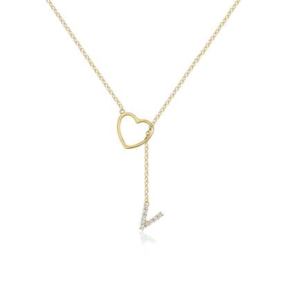 🔥Limited Inventory Available⚡Letter Heart Design Personalized Trendy Charm Necklaces