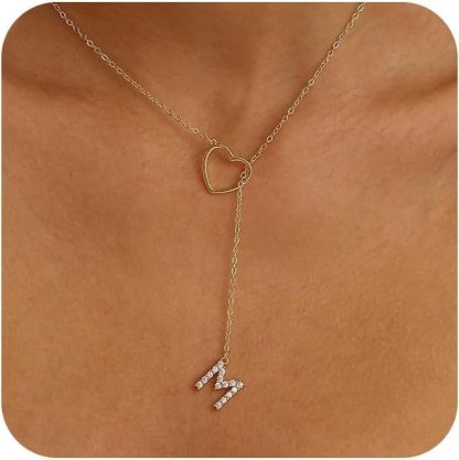 🔥Limited Inventory Available⚡Letter Heart Design Personalized Trendy Charm Necklaces