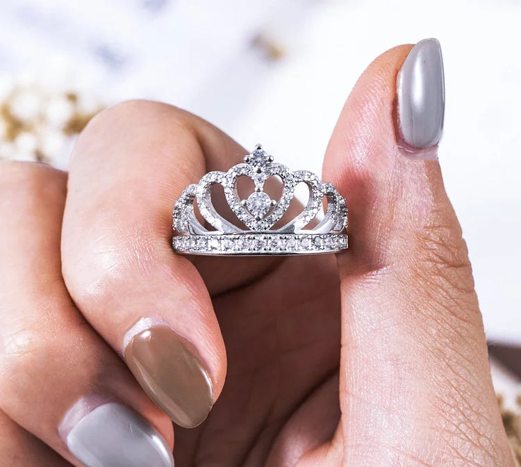 FOR BADASS DAUGHTER - STRAIGHTEN YOUR CROWN RING
