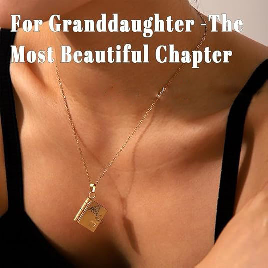 For Granddaughter - The Most Beautiful Chapter Book Necklace