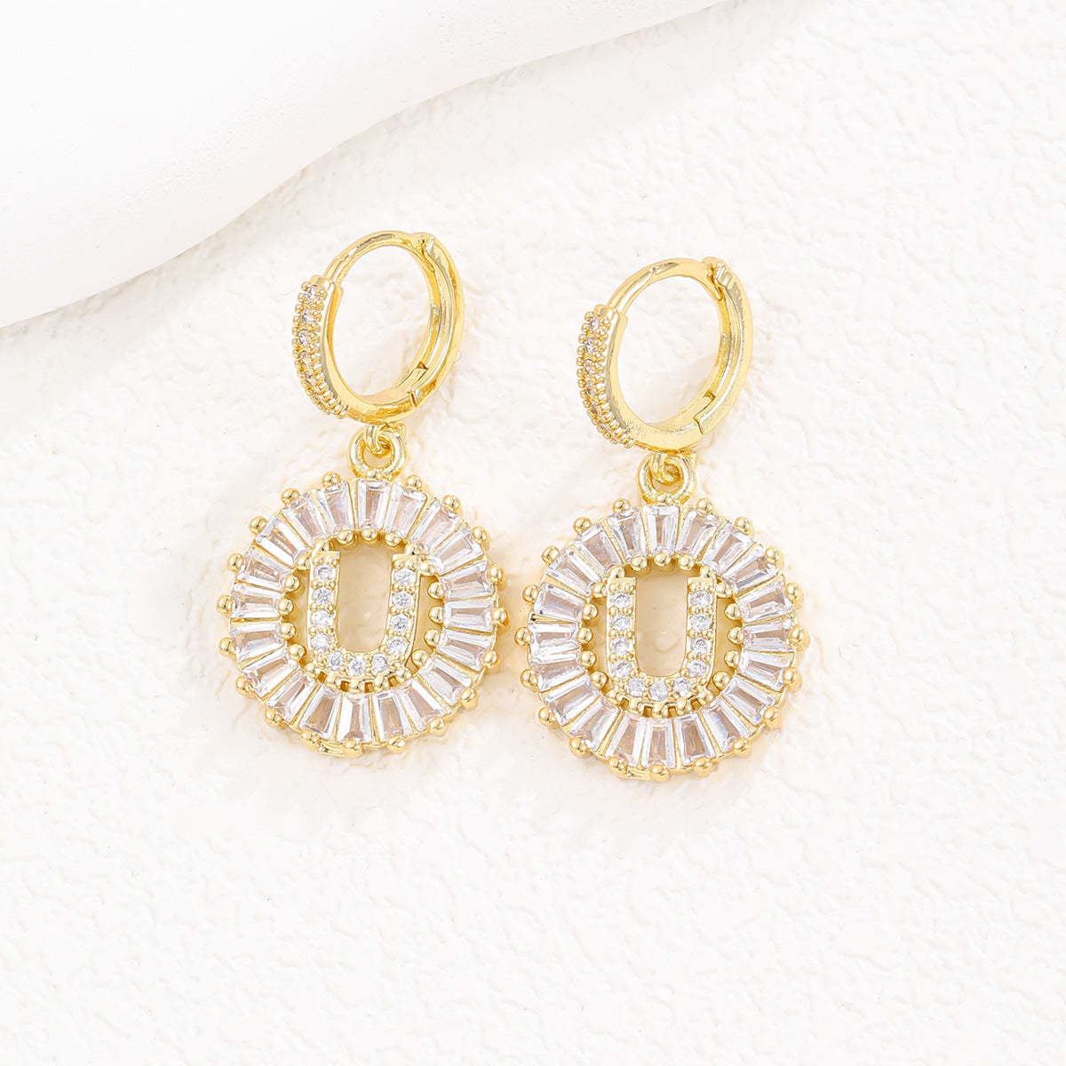 【LAST DAY 49% OFF】Initial Letter Pendant Earrings