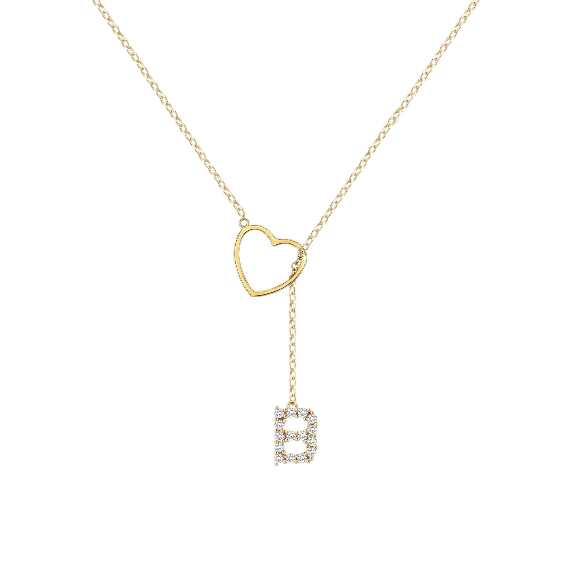 🔥Limited Inventory Available⚡Letter Heart Design Personalized Trendy Charm Necklaces