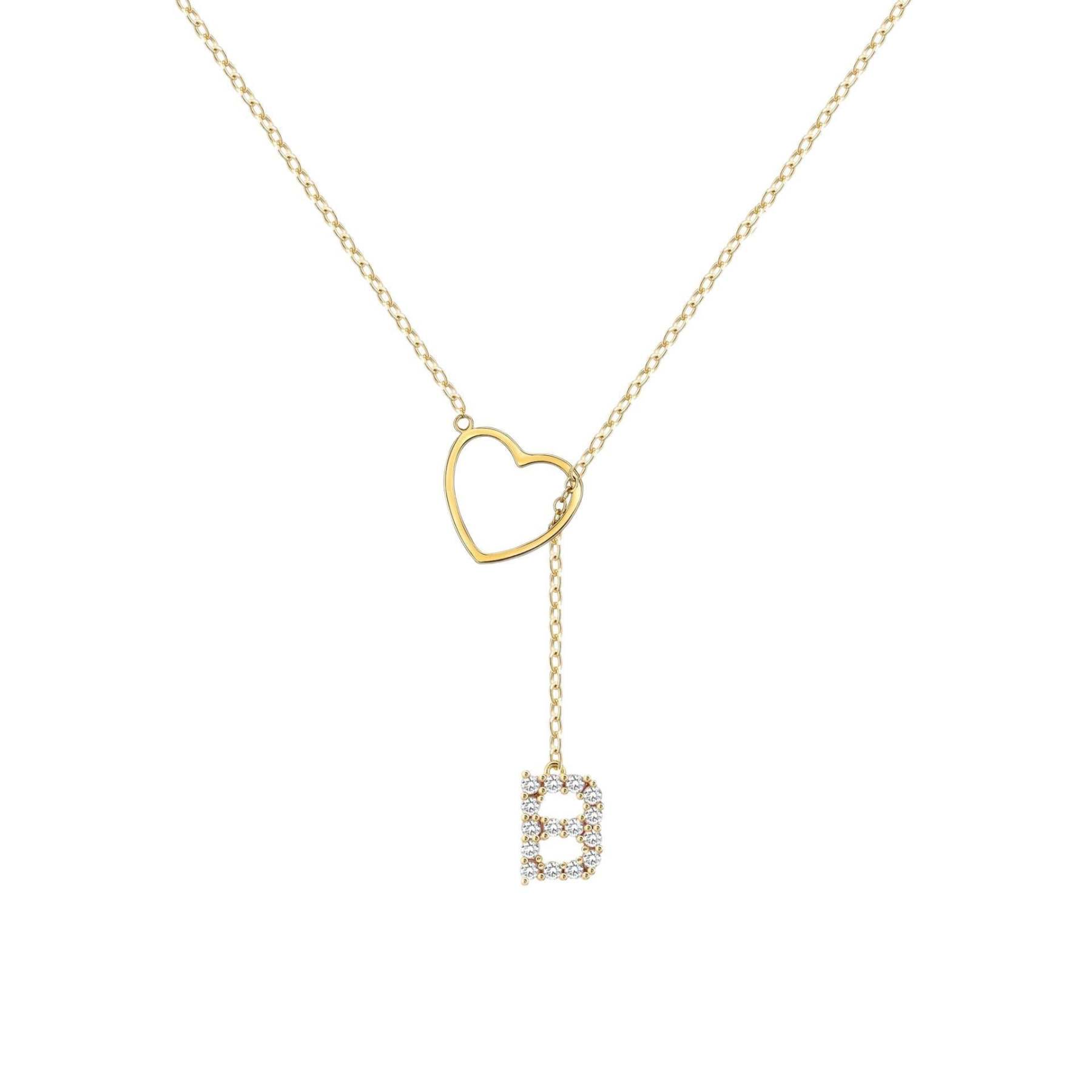 🔥Limited Inventory Available⚡Letter Heart Design Personalized Trendy Charm Necklaces