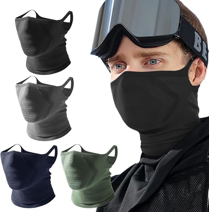 2-Pack Half Face Mask for Motorcycle Cycling