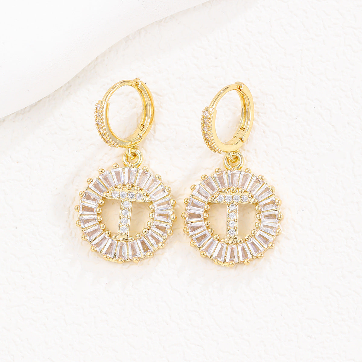 【LAST DAY 49% OFF】Initial Letter Pendant Earrings