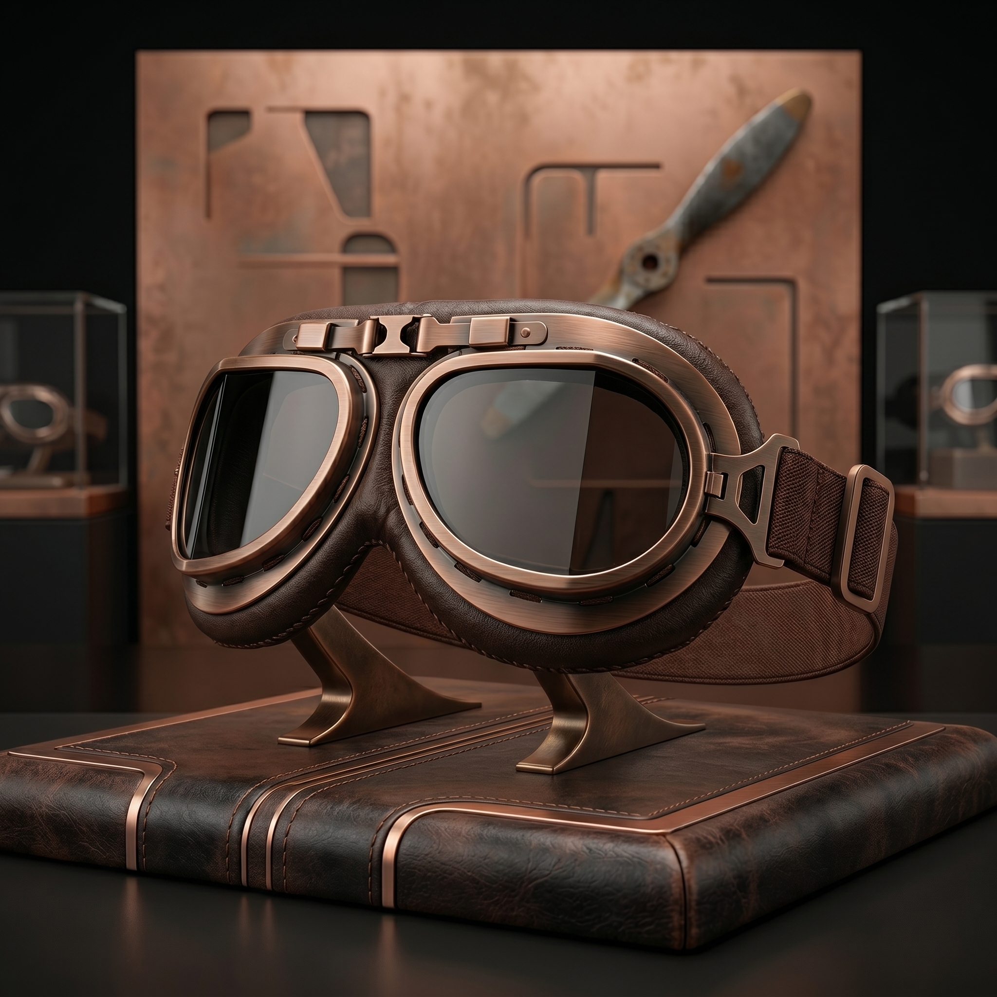 Vintage Motorcycle Goggles for Adults, Protective Goggles (Glasses, Fits Over Glasses & Helmet)