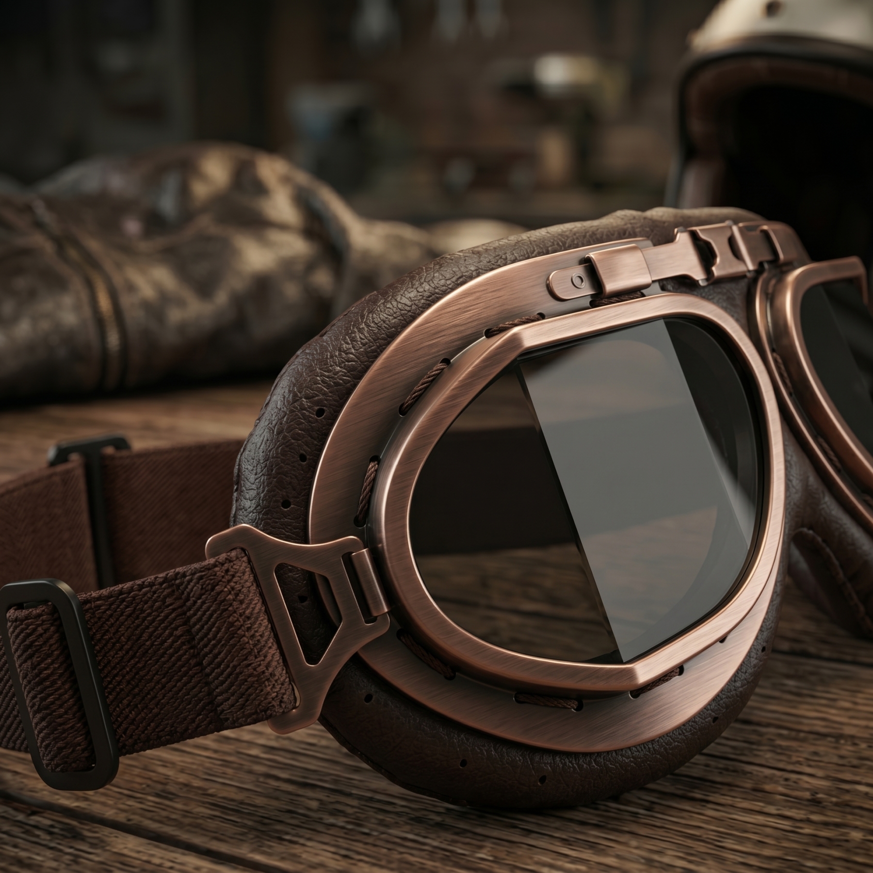 Vintage Motorcycle Goggles for Adults, Protective Goggles (Glasses, Fits Over Glasses & Helmet)